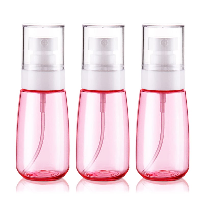 Cosywell Travel Size Spray Bottle TSA Approved 2oz 60ml 3 Pack Leak Proof Fine Mist Spray Bottles Empty Plastic Refillable Mist Sprayer for Perfume Essential Oils Toners Rose Water Cosmetics (3Pink) - Image 1